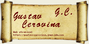 Gustav Cerovina vizit kartica